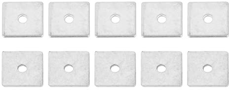 DTGN 16mmx16mmx1mm(LxBxT) 304 Edelstahl Quadratisch Flach Unterlegscheiben - 20Pack - Gut für M3 Industrial Maschinen Bolzen Muttern - Quadratisch Dichtungen - Silberton