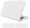 TECOOL Hülle Kompatibel mit MacBook Air M1 (A2337) / MacBook Air 13 Zoll Retina 2020 2019 2018 (A2179 A1932), Ultradünne Schutzhülle Hartschale Case mit Tastaturschutz (EU Layout), Gefrostet Klar