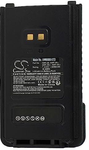 vhbw batteria compatibile con Yaesu FT-4VE, FT-4VR, FT-4VX, FT-4XE, FT-4XR, FTA-250L, FT-25E, FT-65E radio (2500mAh, 7,4V, Li-Ion)