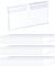 QWORK® 100PCS Clear Plastic Label Holders for Supermarket and Store Price Display (8 x 4 cm I 3.2 x 1.6)