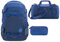 coocazoo MATE Schulrucksack-Set 3tlg inkl. Sporttasche und Schlamperbox (All Blue)