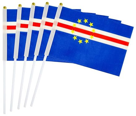 25 pack African and North American countries waving flags (Cape Verde)