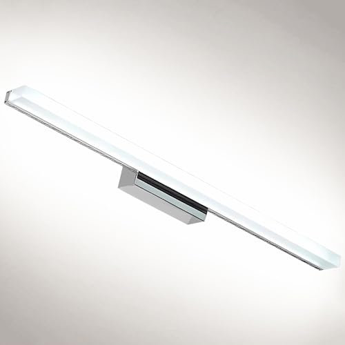 J.SUNUN LED Spiegelleuchte badlampe Weißes Licht 6000K 100CM Spiegellampe badezimmer lampe wand wandlampe Spiegelschrank beleuchtung leuchte lampe Spiegellampen für das bad wasserdicht 20W