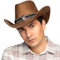 Boland Chapeau de cowboy Django pour adulte, chapeau western pour costumes de carnaval, carnaval et fête à thème, Marron, 59