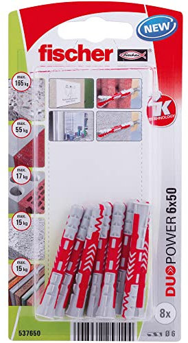 Fischer 537650 DuoPower 6 x 50 K NV Cheville 50 mm 6 mm 1 set