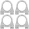 4er Set Edelstahl Bügel Schellen M8 x 32mm extrem belastbare Montageschellen stainless steel heavy duty (4 Stk. M8 x 32mm)