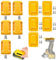 Tool Holder Mount Compatible with Dewalt Battery Holder, 5 Packs Drill Tools Holder Dock Hanger for 20V 60V Battery Belt Clip Holder Mounts Hanger Dock Holder & 5 Packs Tool Holder