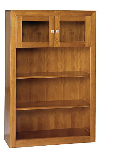 MOBLIT Módulo 2 Puertas, Pino Macizo, Serie Kalpe, Medidas: (151,5x100x37) cm (altoxanchoxfondo), Color Cerezo
