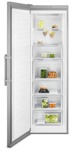 Electrolux LUT6NE28U Congelador Vertical Serie 600, 280 L de Capacidad, Libre Instalación, Indicadores LED Interiores, Sistema Fast Freeze, Tecnología No Frost, Inox, Clase E