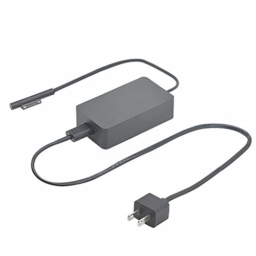Paquete De Batería Recargable De Anillo Adecuado para Surface Pro3/4 Laptop Charger 44W Tablet Adaptador de Corriente Pilas AA Recargar (Black, One Size)