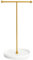 HQSHNY Schmuckständer Gold - 15 cm Keramikbasis x 30 cm Höhe Schmuckbaum, Schmuckhalter für Halsketten, Armbänder, Ringe, Ohrringe und Anhänger, Polarlichtweiß