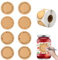 500 Stück Mehrzweck Etikettenaufkleber aus Kraftpapier, 5 cm Runde, Selbstklebende Aufkleber aus Kraftbraun, Handgefertigter Aufkleber für Geschenktüten, Einmachgläser, Weihnachts