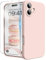 INGIDO Funda para Phone 2024 de 6,1 pulgadas, funda de silicona líquida, protección de cámara mejorada, forro de microfibra suave, funda protectora para teléfono móvil, color rosa lima