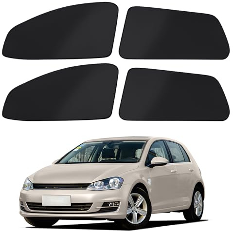ZATOOTO Sonnenschutz Auto Vorhang für Golf 7 2013-2021, Magnetisch, 4 Stück | Seitenscheibe, Sichtschutz, Autofenster Verdunkelung, Passgenau, UV-Schutz, Hitzeschutz, Schnelle Montage