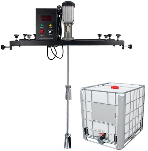 Mezclador de tanque eléctrico de 980 W, agitador, máquina mezcladora de pintura comercial de 1 tonelada con soporte for colgar, equipo de mezcla de pintura, for agitador de disolvente de tinta
