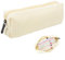 NATOSU Federmäppchen, Federmäppchen aus Cordstoff, Ästhetisches Schulmaterial für Mädchen, Teenager, Schule, Uni und Büro,Cord Federmäppchen beige
