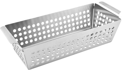 SUPVOX Cesta para Parrilla Inoxidable Sartén para Barbacoa para Parrilla Fácil