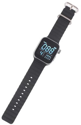 Oshhni Tragbares Metronom, Vibrations-Metronom-Uhr, Licht- und Tonerinnerung, Instrumententrainings-Metronom, Sport-Metronom für Violine