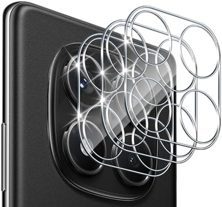 Funrae 3 Stück Kameraschutz Schutzfolie für Xiaomi Redmi Note 14 Pro 4G für Panzerglas Kamera, Ultra-Klar 9H Härte Kratzerfest Kamera Schutz Glas, Kompatibel mit Handyhülle Linse Folie
