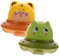 KONTONTY Ensemble De 2 Jouets Soucoupe Volante pour Enfants Jouet Éducatif À Pression