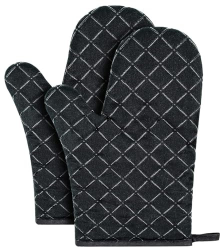 Oven Gloves,Silicone Oven Gloves,Heat Resistant Silicone Oven Gloves Non-Slip Kitchen Oven Mitts for Grilling Cooking Baking Kitchen Microwave Pizza