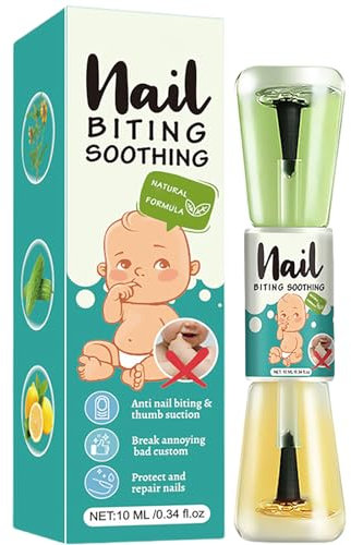Anti-Nail Biting - Clear Polish - Deters Nail Biting & Thumb Sucking in Adults, offering a gentle and effective solution for breaking the habit