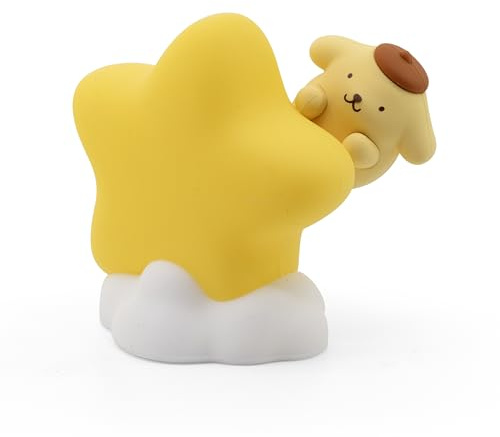BANDAI Hello Kitty & Friends Star Light - Pompompurin Touch Night Lamp, 9cm | Officially Licensed Sanrio Merchandise, Collect All 6 Figures, 9cm