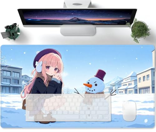 Großes Gaming- Anime Waifu XXL Mauspad, Schreibtischunterlage,Tischunterlage, Büro, Zuhause 600x300x3mm