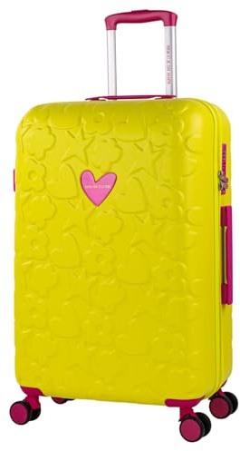 Agatha Ruiz de la Prada - Medium Trolley Koffer mit 4 Schwenkrädern für Lange Reisen Ideal als großes Reisegepäck 23 Kilo und Heavy Duty Medium Travel Suitcase, Pistaziengrün