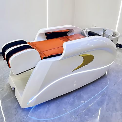 yunzhenzhen éQuipement De Spa Japonais Head Spa Equipment Cadre De Circulation d'eau pour Une ExpéRience de Lavage de TêTe AméLioréE avec Kit d'oreiller