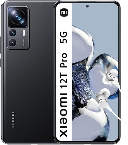 XIAOMI 12T Pro Smartphone, 8GB/128GB, 5000mAh, Schwarz - Accesorios Nicht enthalten (Generalüberholt)