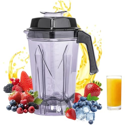 Pichet mélangeur de rechange de 1,8 l compatible avec pichet mélangeur Buffalo, récipient transparent pour smoothies, soupes, fruits congelés pour DR825 CR836 CY140 CY141