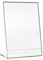 HMF 46934 Acryl Tischaufsteller schräg | DIN A4 Hochformat | Glasklar