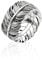 THOMAS SABO 2 Ring Feder Pavé 925 Sterlingsilber, Geschwärzt TR2159-643-11