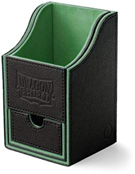 Arcane Tinmen 40202 - Dragon Shield: Nest Box + Dice Tray – Black/Green