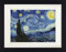 1art1 Vincent Van Gogh Poster Die Sternennacht, 1889 Gerahmtes Bild Mit Edlem Passepartout | Wand-Bilder | Im Bilderrahmen 40x30 cm