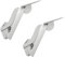 Gedotec Porte-Rabat armoires de Cuisine Rabat ferrures Meubles Ajustables Häfele Free Space 1.11 | Modèle F 4,6-19,1 kg | Support Blanc Mat | charnière Design Ensemble Complet - 1 Jeu