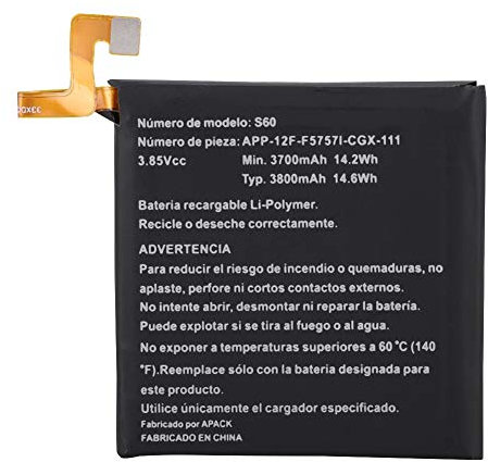 Annadue pour Caterpillar Cat S60 3700mAh Batterie de Remplacement de téléphone Portable, Batterie au Lithium de pour Caterpillar Cat S60.