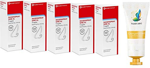 NASENSPRAY sine AL 5 X15 ml Sparpack inkl. einer hochwertigen Handcreme Marke Faar-Apo