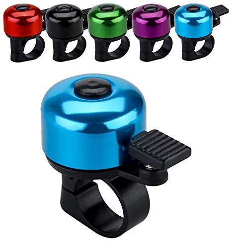JFmall Campanello per bicicletta con suono nitido e chiaro, per adulti e bambini (8 colori)