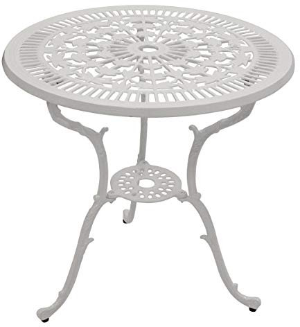 Freital Handels GmbH Tisch Durchmesser 70 cm Alu Weiß