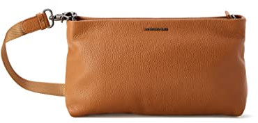 Mandarina Duck Damen Mellow Leather Schultertasche, Indian Tan, 31x18x6 (L x H W) EU