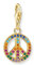 Thomas Sabo Charm-Anhänger Peace gold vergoldetes Silber 1898-488-7