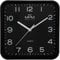 MPM Quality Reloj de Pared, plástico y Cristal, Negro, 220 x 220 x 40 mm