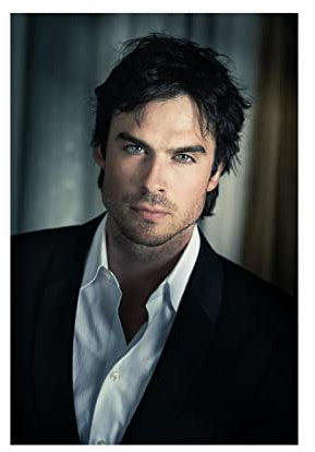 Schauspieler Ian Joseph Somerhalder 8 Leinwand-Poster, Schlafzimmerdekoration, Sport-Landschaft, Büro, Raumdekoration, Geschenk, ohne Rahmen, 40 x 60 cm