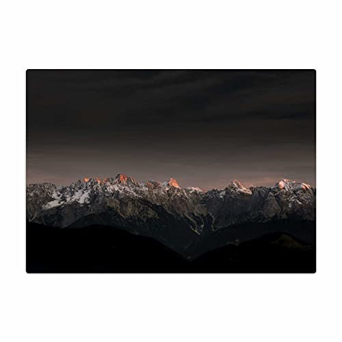 Vero Home 18753 Glas-Schneidebrettchen | Motiv Natur Alpen | rutschfest, kratzfest und lebensmittelecht | Maße: 29 x 20 cm