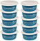RL24 - Leckerlischale | Müslischale mit Deckel für Pferde | Futterschale zur Aufbewahrung von Leckerli & Pferdefutter | Leckerli-Dose in Blau | 10 Schalen á 5l (10er Set) | Pferdezubehör