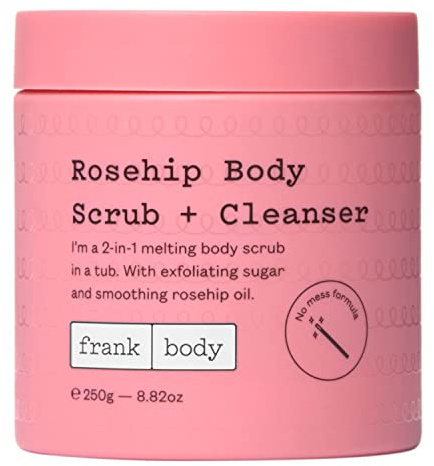 Frank Body Rosehip Body Scrub + Cleanser 250g