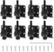 SG Store Lot de 8 pieds de nivellement robustes pour plinthes de meubles, supports de pieds réglables pour établi, table, canapé, armoires, étagères - Noir