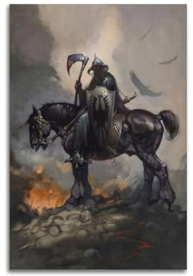 Death Dealer Poster, dekoratives Gemälde, Leinwand, Wandposter und Kunstdruck, modernes Familienschlafzimmer-Dekor-Poster, 30 x 45 cm